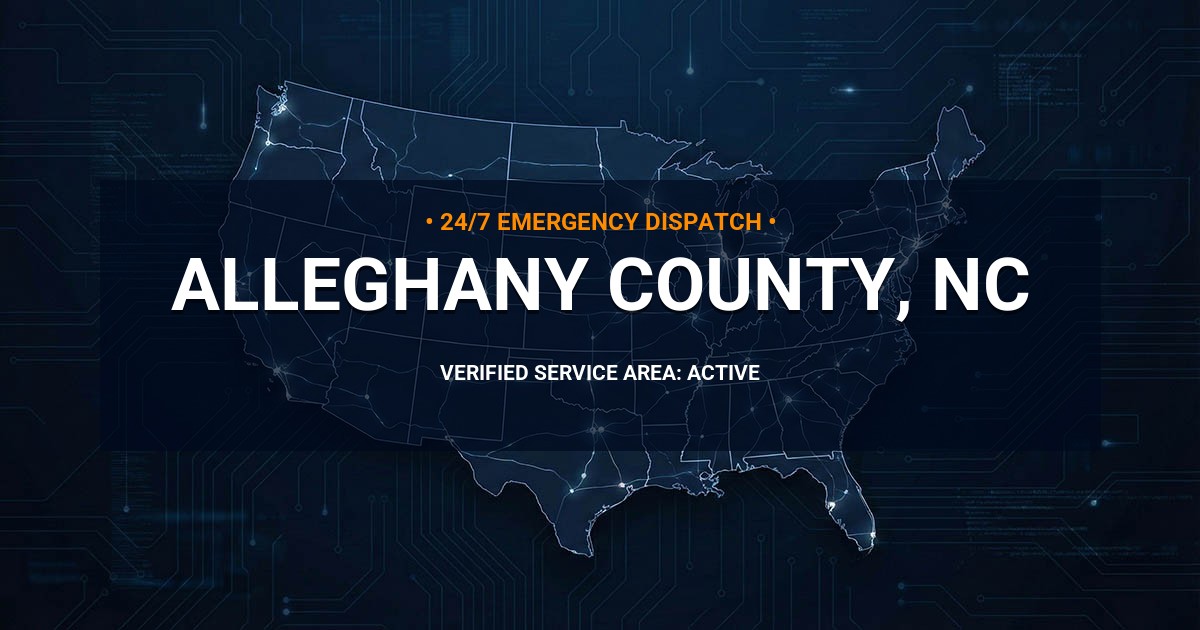 Emergency Plumbing Dispatch Map for Alleghany County Plumbing Logistics