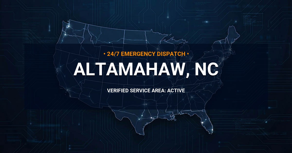 Emergency Plumbing Dispatch Map for Plumbing Services: Altamahaw, NC