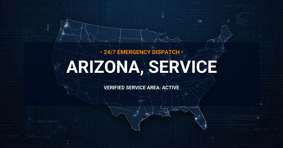 Emergency Plumbing Dispatch Map for Arizona Plumbing Administration