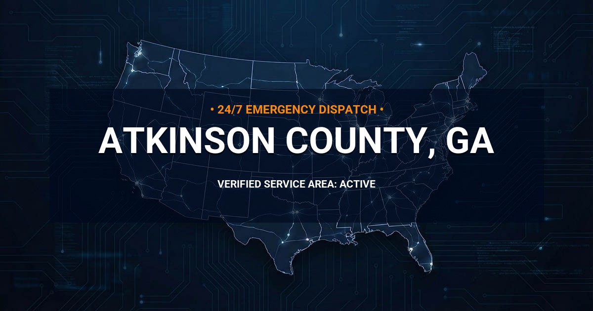 Emergency Plumbing Dispatch Map for Atkinson County Plumbing Logistics