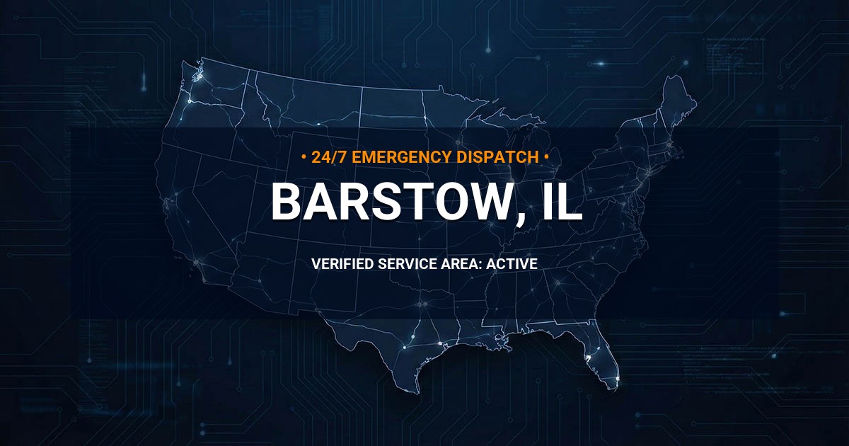 Emergency Plumbing Dispatch Map for Plumbing Services: Barstow, IL