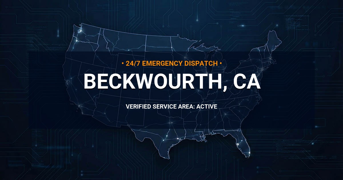 Emergency Plumbing Dispatch Map for Plumbing Services: Beckwourth, CA