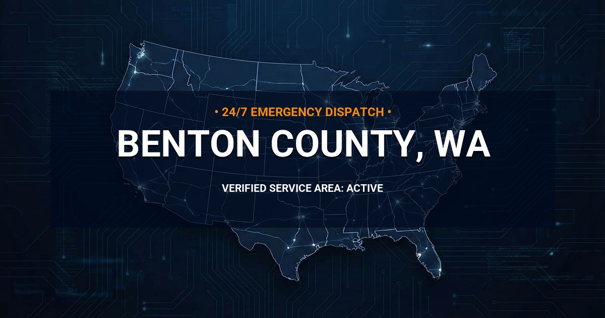 Emergency Plumbing Dispatch Map for Benton County Plumbing Logistics