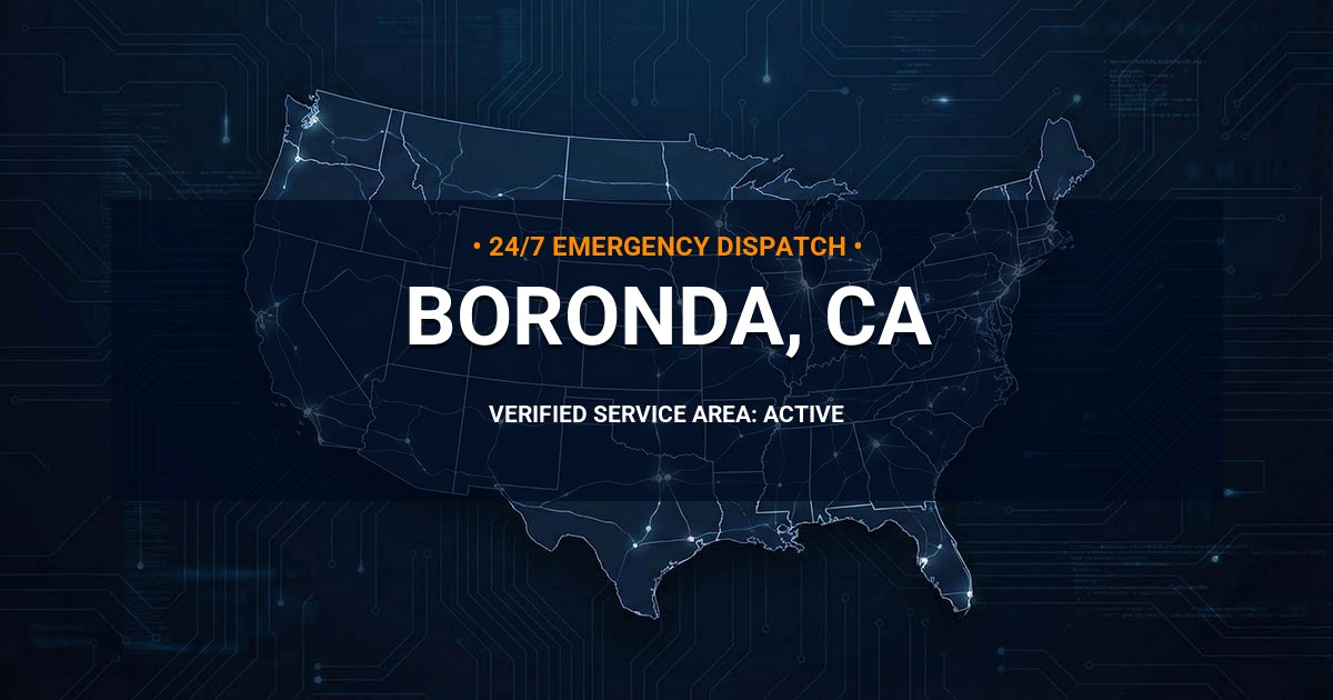 Emergency Plumbing Dispatch Map for Plumbing Services: Boronda, CA