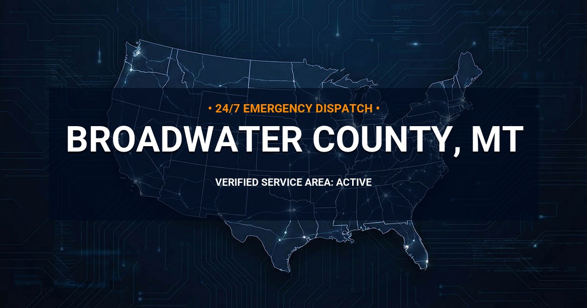 Emergency Plumbing Dispatch Map for Broadwater County Plumbing Logistics
