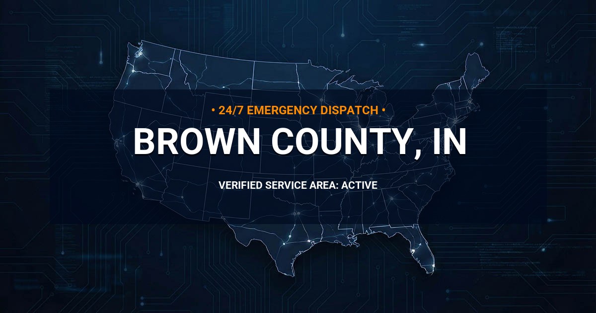 Emergency Plumbing Dispatch Map for Brown County Plumbing Logistics