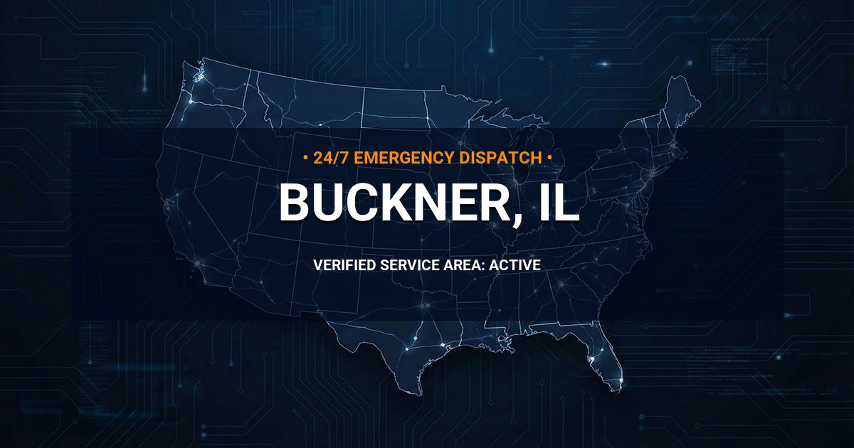 Emergency Plumbing Dispatch Map for Plumbing Services: Buckner, IL
