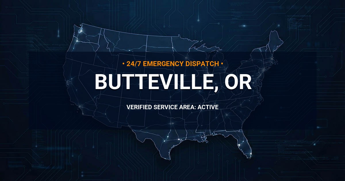 Emergency Plumbing Dispatch Map for Plumbing Services: Butteville, OR