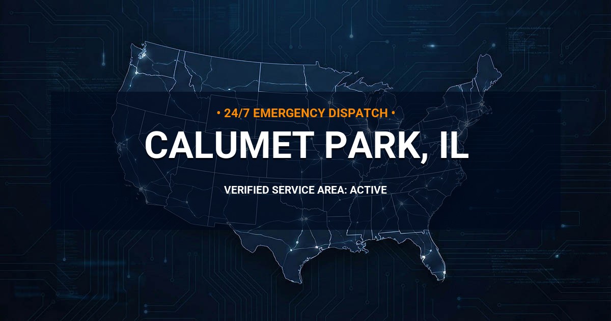 Emergency Plumbing Dispatch Map for Plumbing Services: Calumet Park, IL