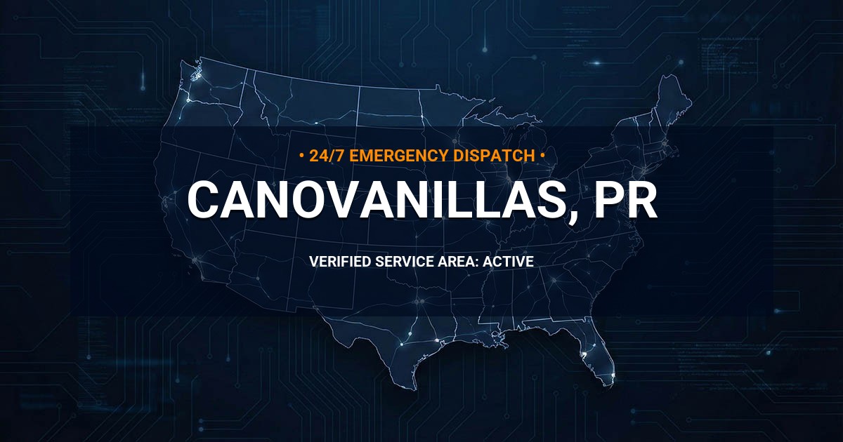 Emergency Plumbing Dispatch Map for Plumbing Services: Canovanillas, PR