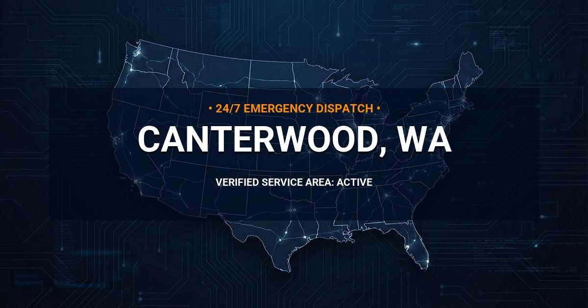Emergency Plumbing Dispatch Map for Plumbing Services: Canterwood, WA