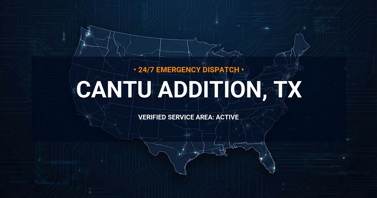 Emergency Plumbing Dispatch Map for Plumbing Services: Cantu Addition, TX