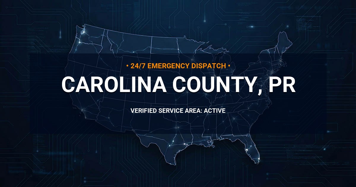 Emergency Plumbing Dispatch Map for Carolina County Plumbing Logistics