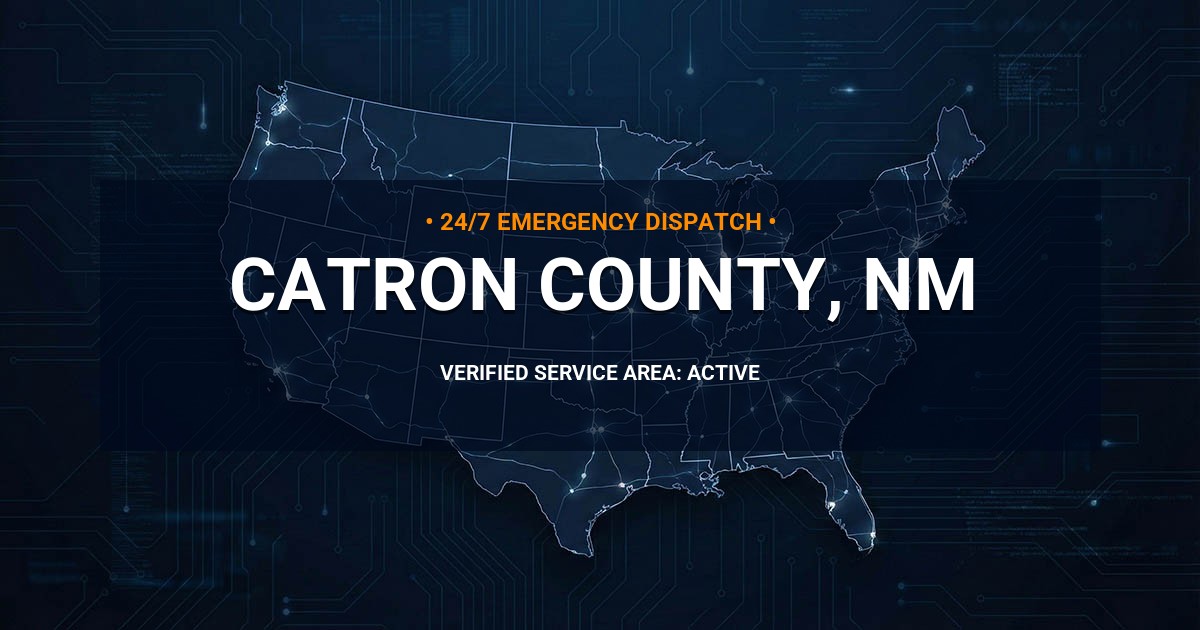 Emergency Plumbing Dispatch Map for Catron County Plumbing Logistics