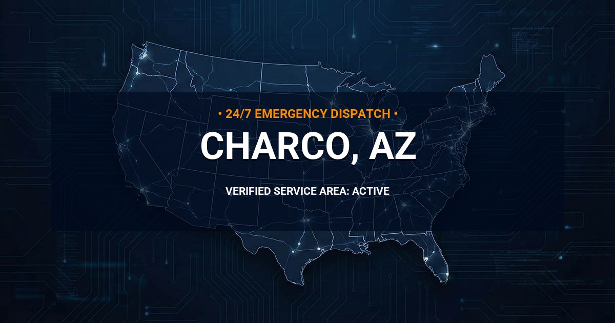 Emergency Plumbing Dispatch Map for Plumbing Services: Charco, AZ