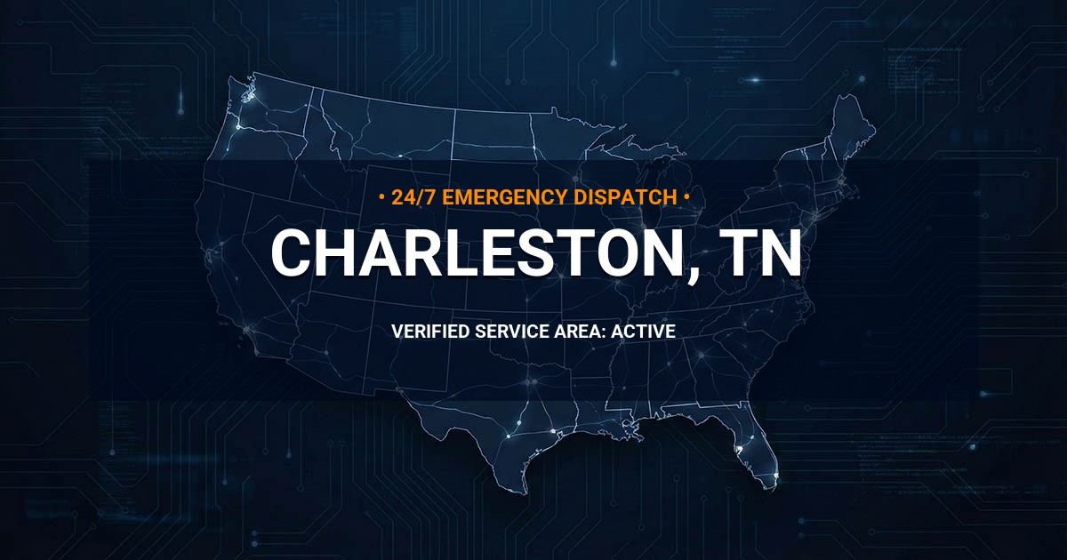 Emergency Plumbing Dispatch Map for Plumbing Services: Charleston, TN