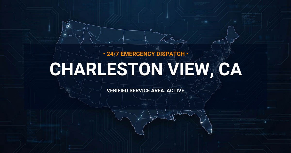 Emergency Plumbing Dispatch Map for Plumbing Services: Charleston View, CA