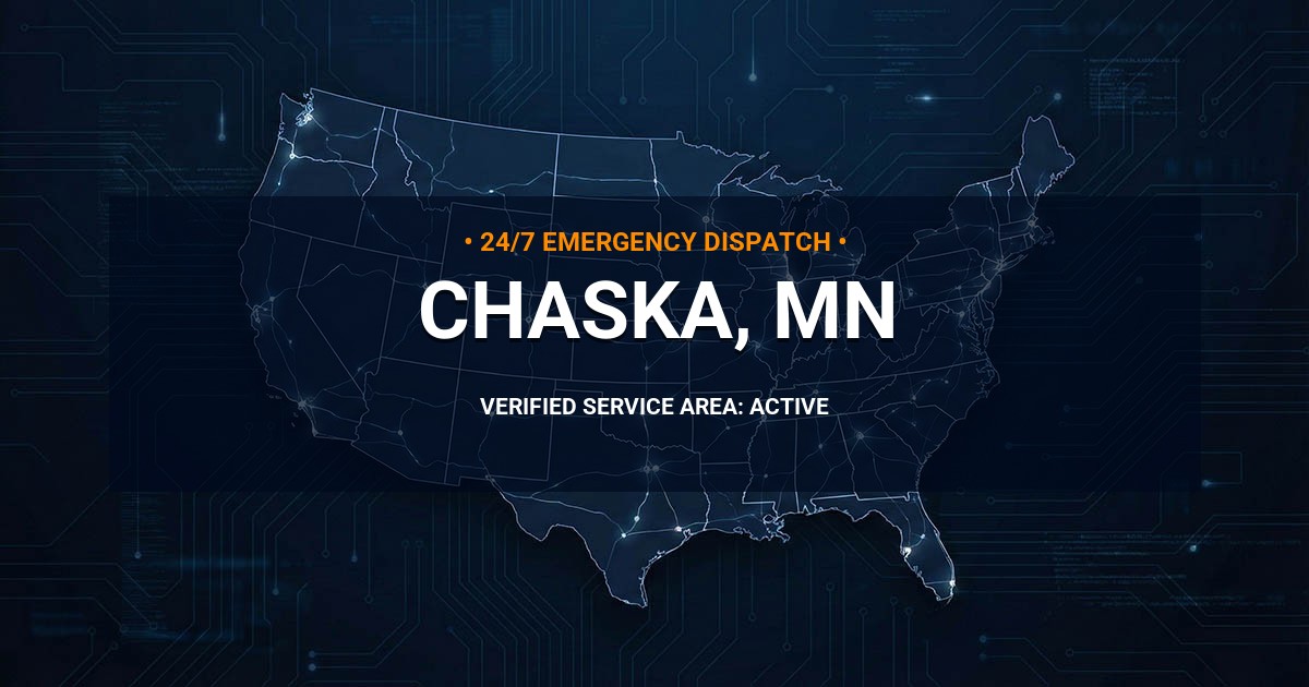 Emergency Plumbing Dispatch Map for Plumbing Services: Chaska, MN