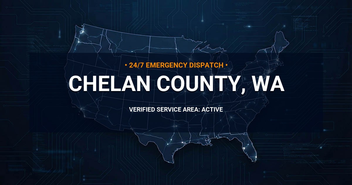 Emergency Plumbing Dispatch Map for Chelan County Plumbing Logistics