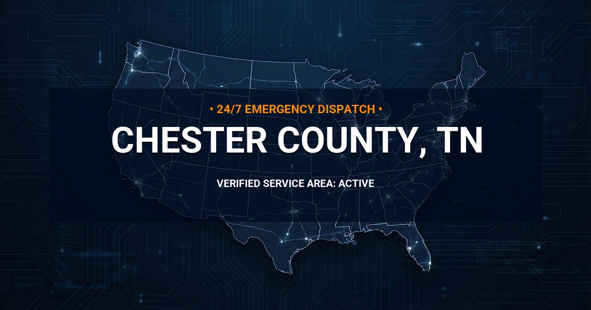 Emergency Plumbing Dispatch Map for Chester County Plumbing Logistics