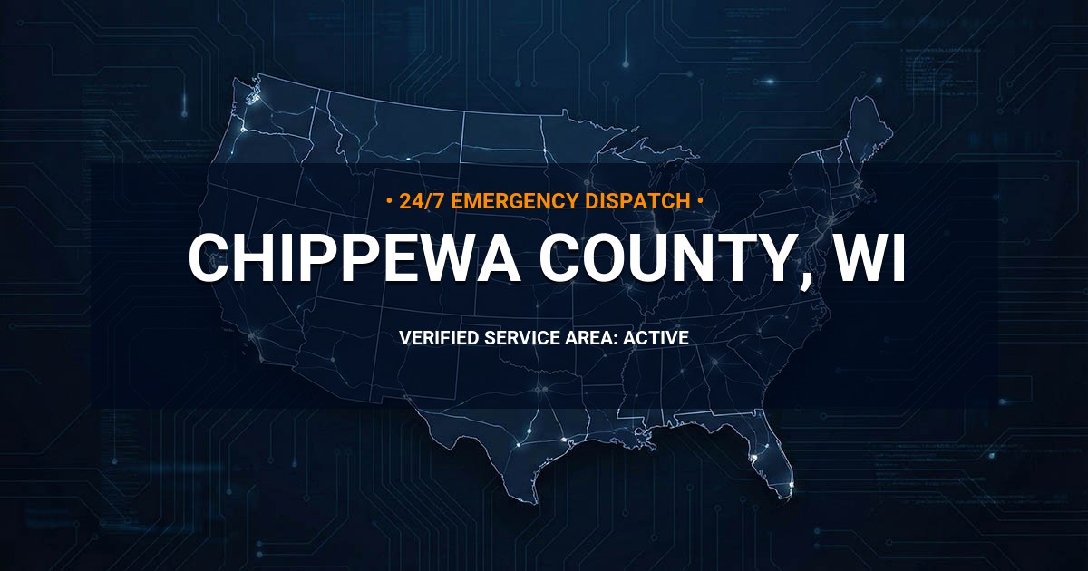 Emergency Plumbing Dispatch Map for Chippewa County Plumbing Logistics