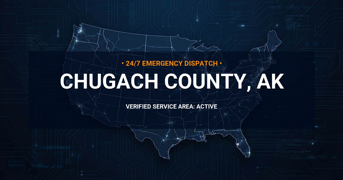 Emergency Plumbing Dispatch Map for Chugach County Plumbing Logistics