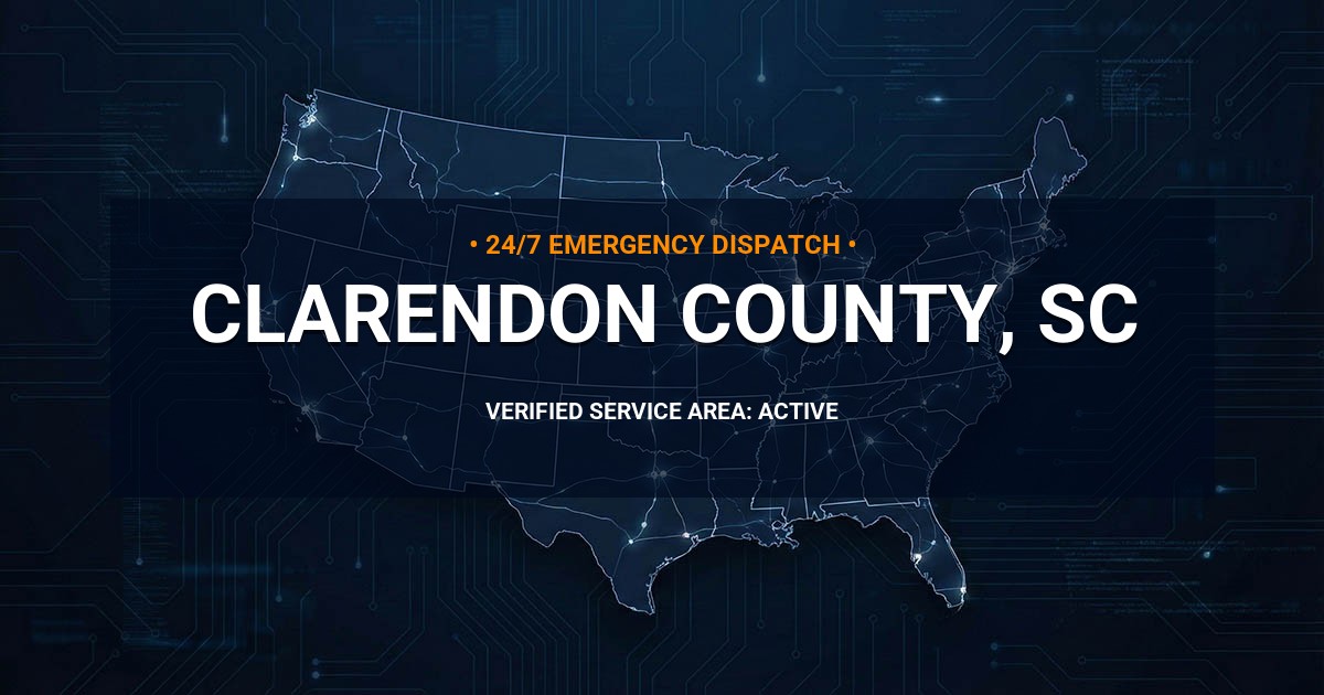 Emergency Plumbing Dispatch Map for Clarendon County Plumbing Logistics