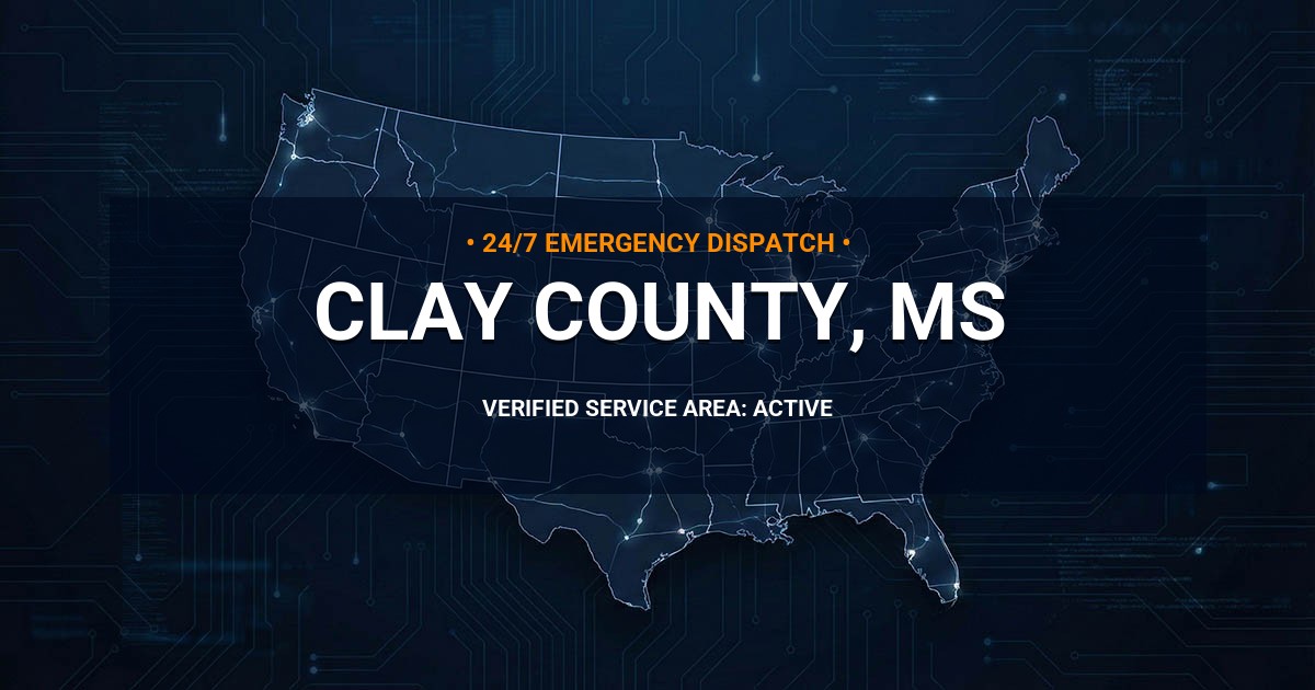 Emergency Plumbing Dispatch Map for Clay County Plumbing Logistics