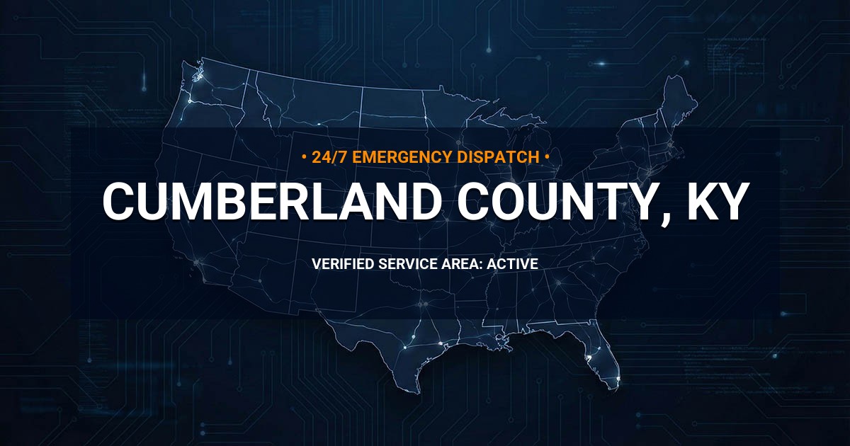 Emergency Plumbing Dispatch Map for Cumberland County Plumbing Logistics