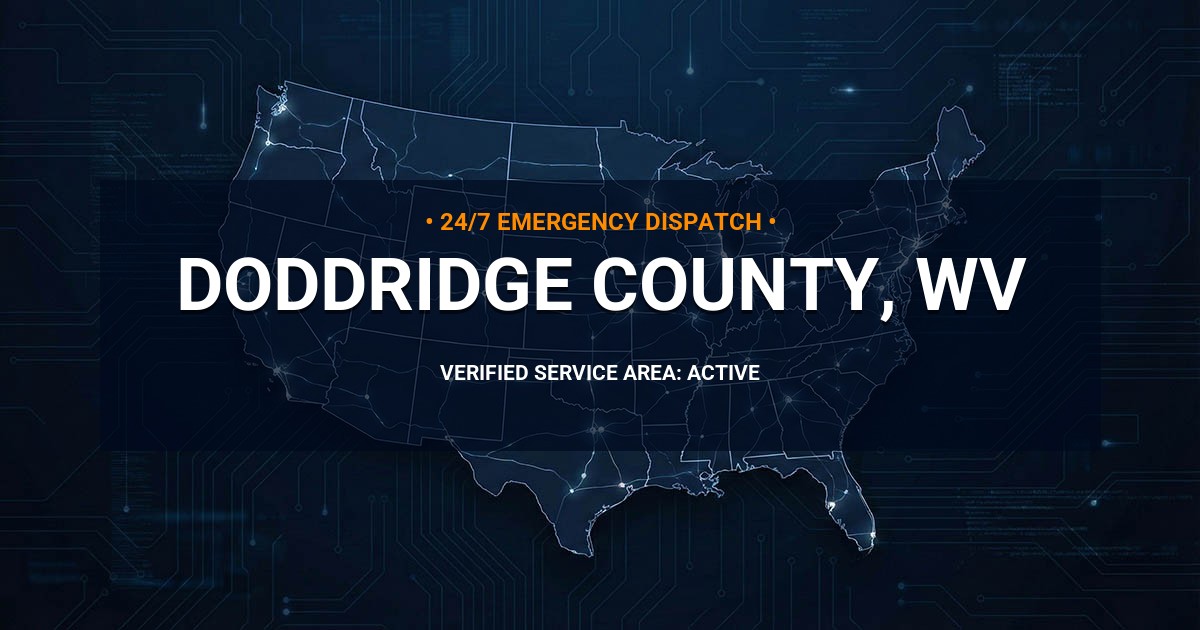 Emergency Plumbing Dispatch Map for Doddridge County Plumbing Logistics