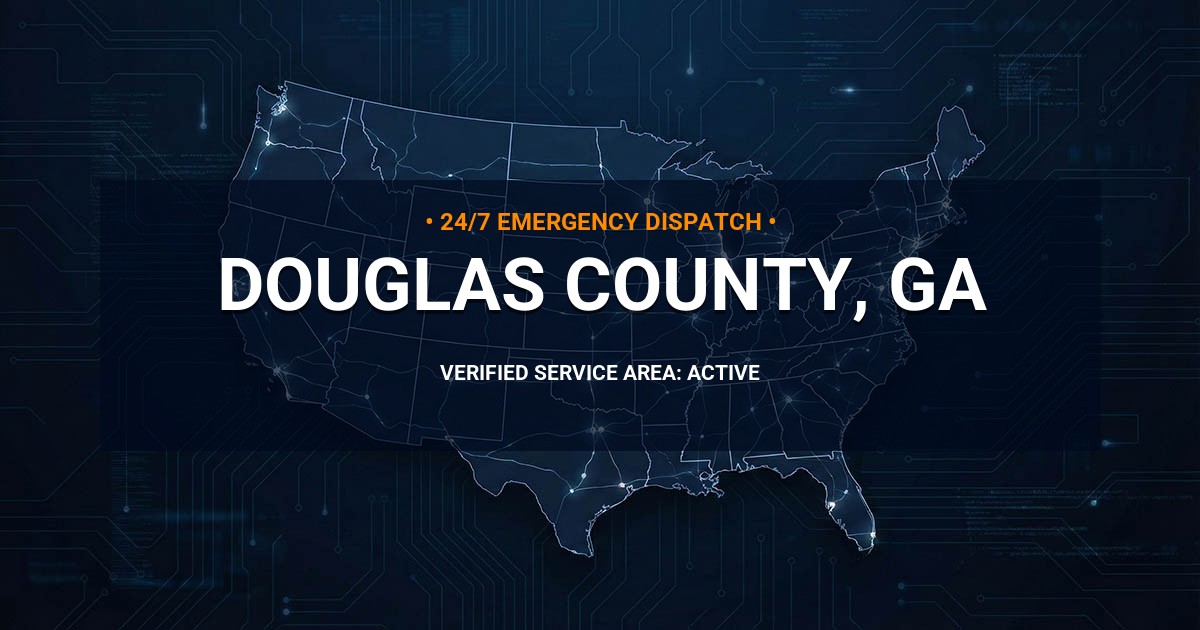 Emergency Plumbing Dispatch Map for Douglas County Plumbing Logistics
