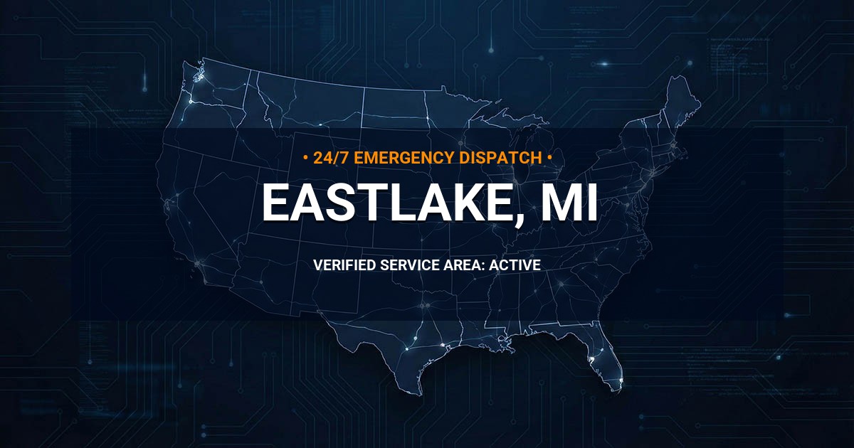 Emergency Plumbing Dispatch Map for Plumbing Services: Eastlake, MI
