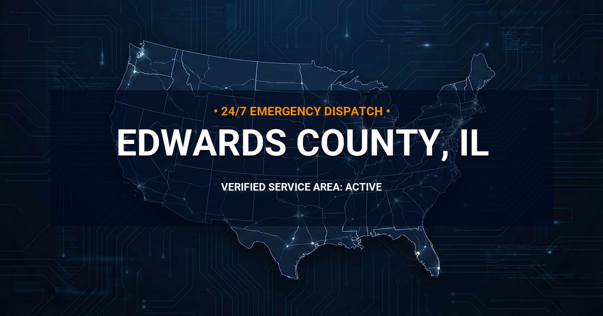Emergency Plumbing Dispatch Map for Edwards County Plumbing Logistics