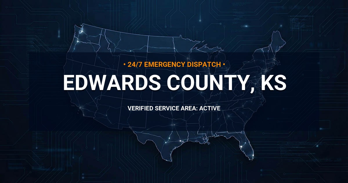 Emergency Plumbing Dispatch Map for Edwards County Plumbing Logistics