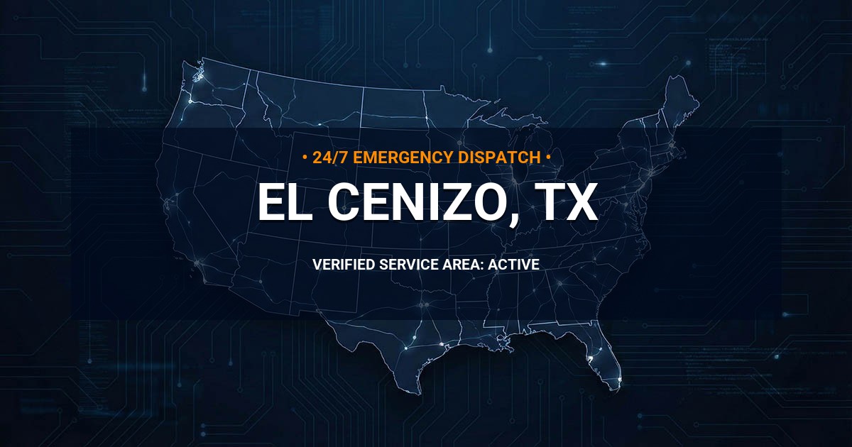 Emergency Plumbing Dispatch Map for Plumbing Services: El Cenizo, TX