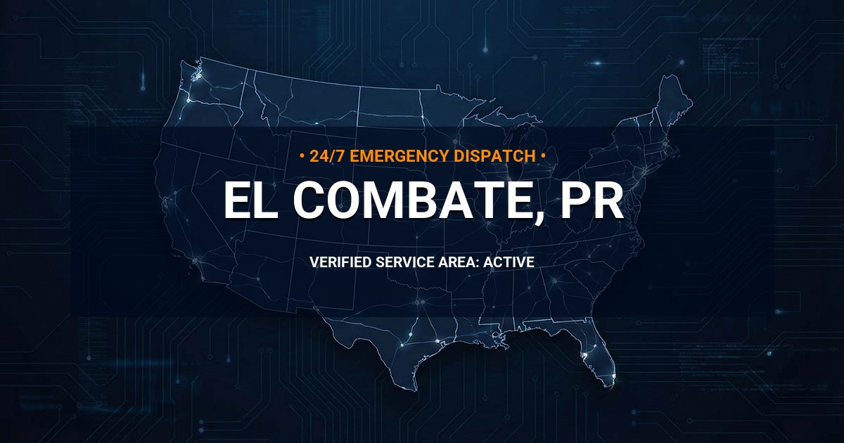 Emergency Plumbing Dispatch Map for Plumbing Services: El Combate, PR