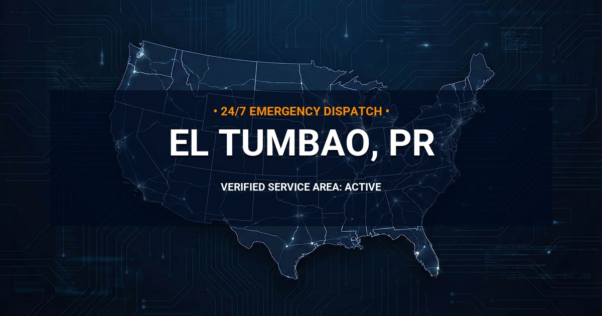 Emergency Plumbing Dispatch Map for Plumbing Services: El Tumbao, PR