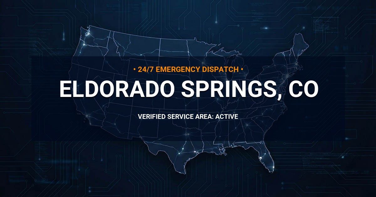 Emergency Plumbing Dispatch Map for Plumbing Services: Eldorado Springs, CO