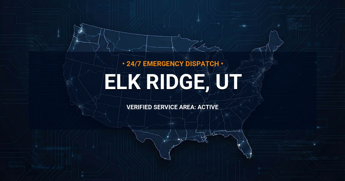 Emergency Plumbing Dispatch Map for Plumbing Services: Elk Ridge, UT
