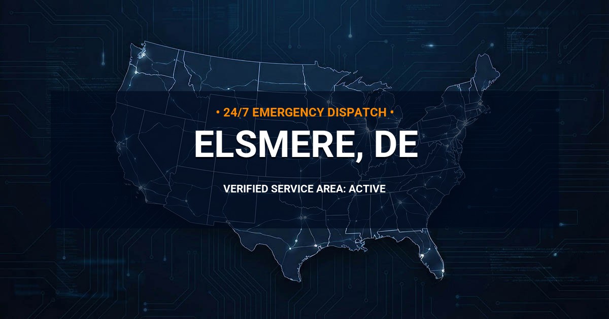 Emergency Plumbing Dispatch Map for Plumbing Services: Elsmere, DE