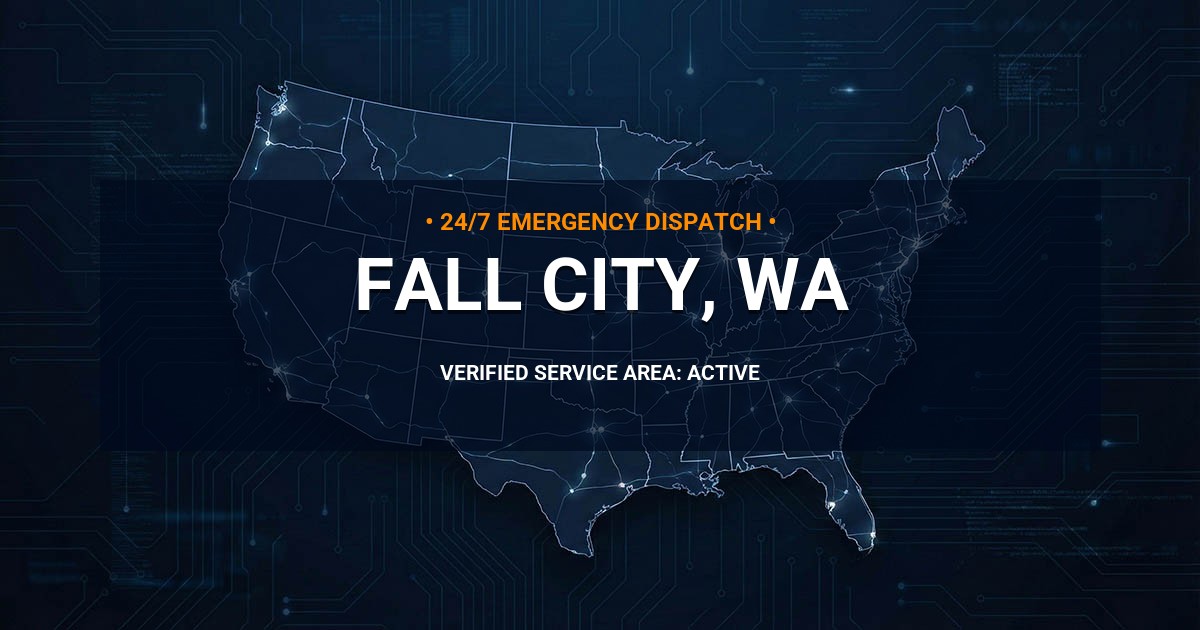Emergency Plumbing Dispatch Map for Plumbing Services: Fall City, WA