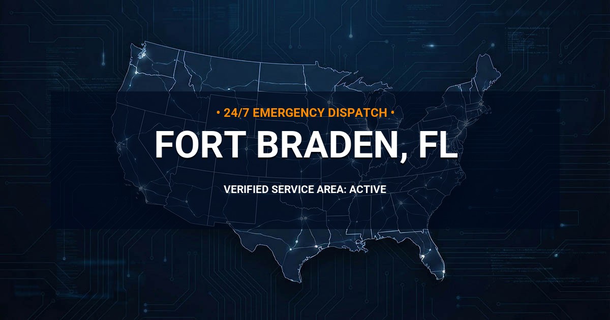 Emergency Plumbing Dispatch Map for Plumbing Services: Fort Braden, FL