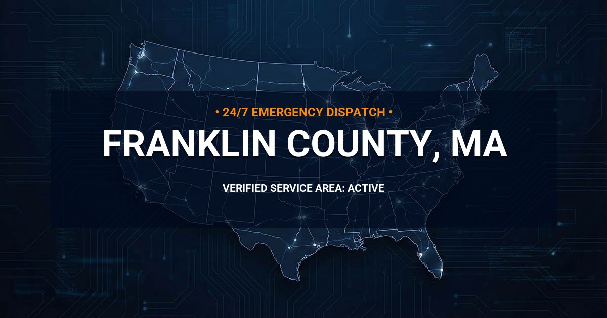 Emergency Plumbing Dispatch Map for Franklin County Plumbing Logistics