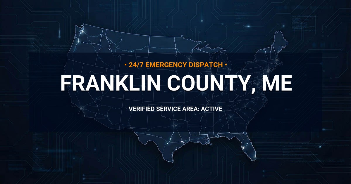Emergency Plumbing Dispatch Map for Franklin County Plumbing Logistics