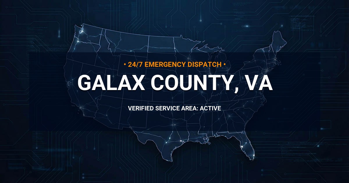 Emergency Plumbing Dispatch Map for Galax County Plumbing Logistics