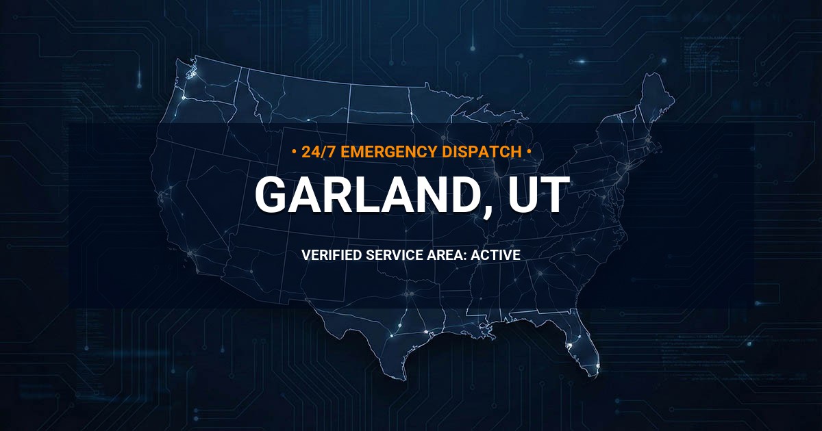 Emergency Plumbing Dispatch Map for Plumbing Services: Garland, UT