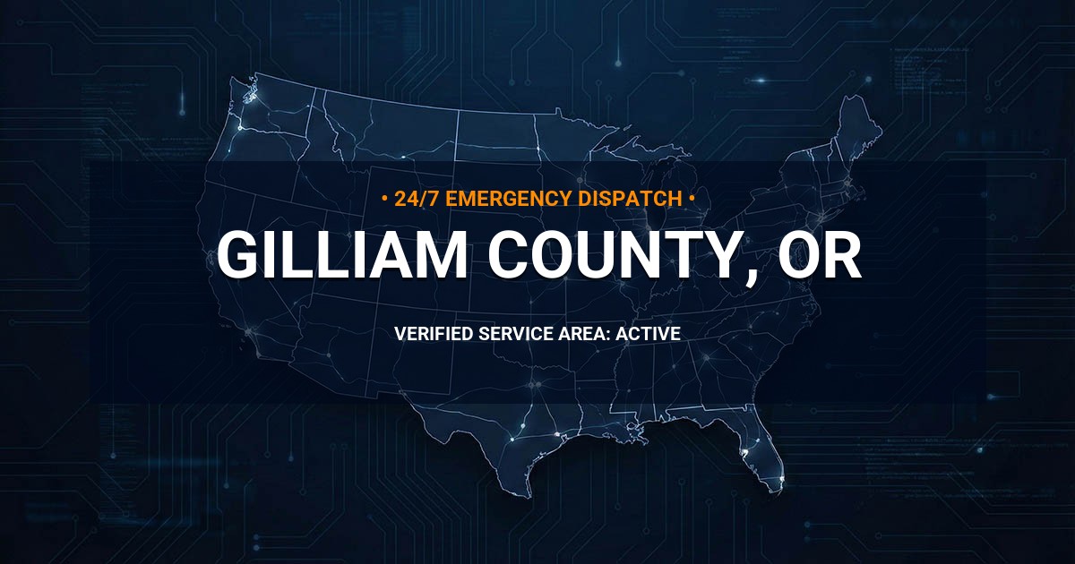 Emergency Plumbing Dispatch Map for Gilliam County Plumbing Logistics