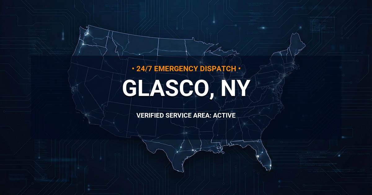 Emergency Plumbing Dispatch Map for Plumbing Services: Glasco, NY