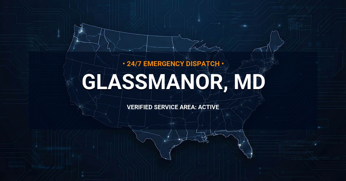 Emergency Plumbing Dispatch Map for Plumbing Services: Glassmanor, MD