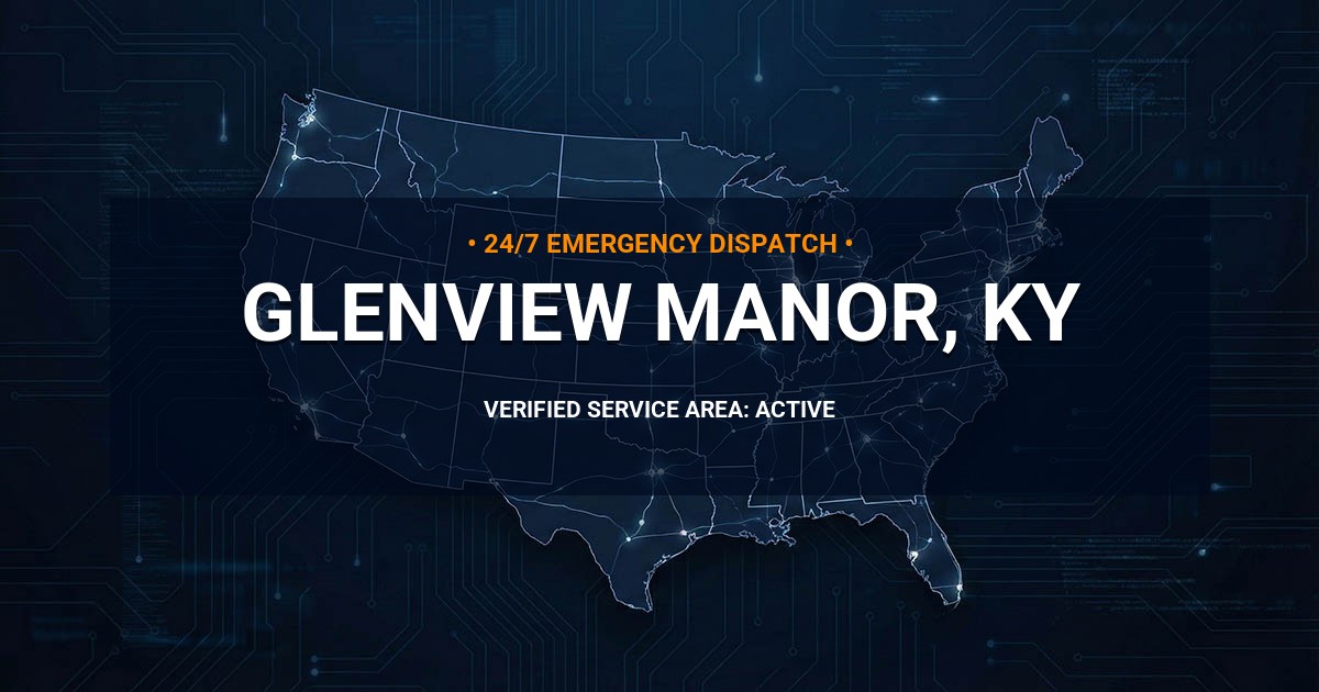 Emergency Plumbing Dispatch Map for Plumbing Services: Glenview Manor, KY